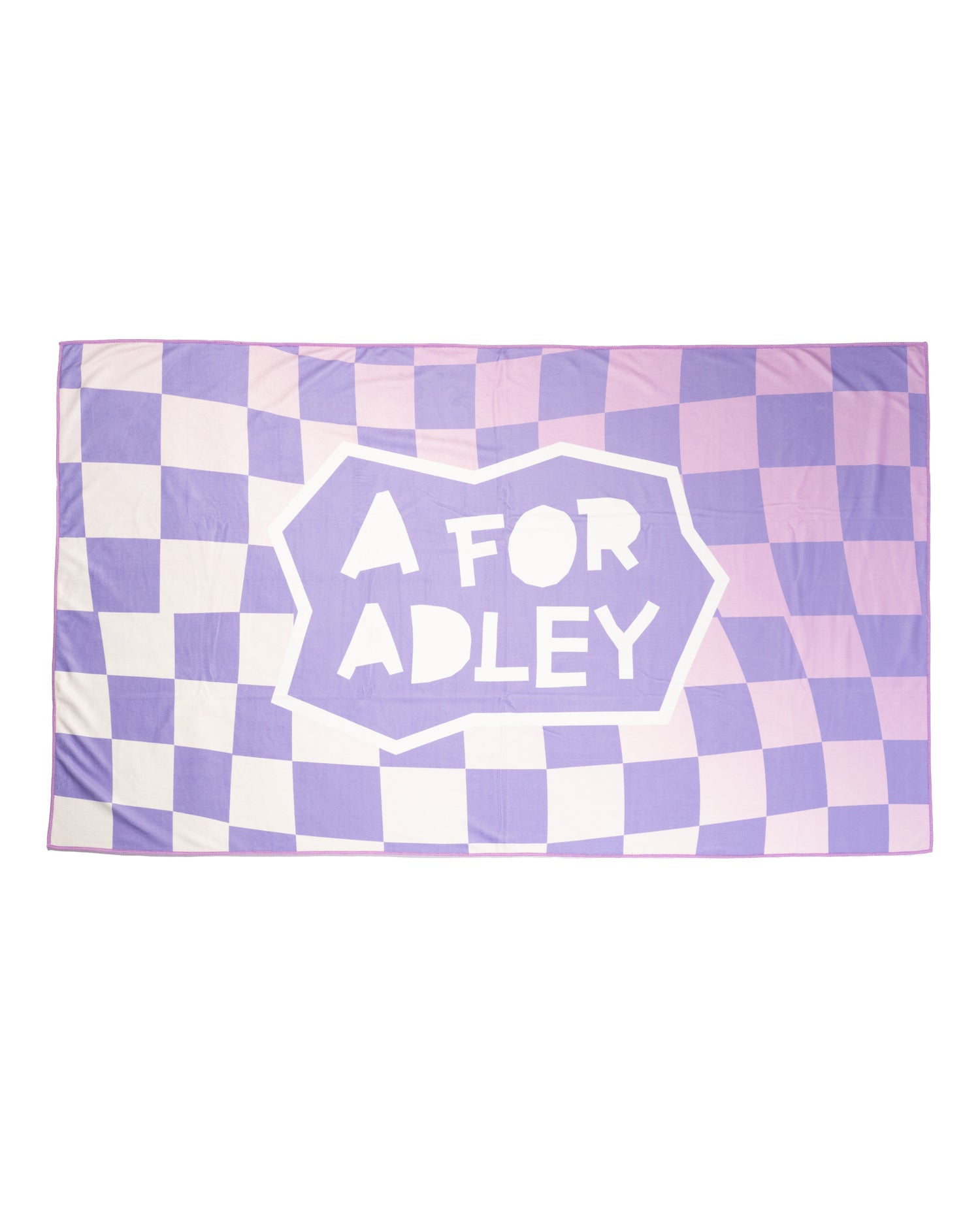 Adley's Lavender Checkered Towel