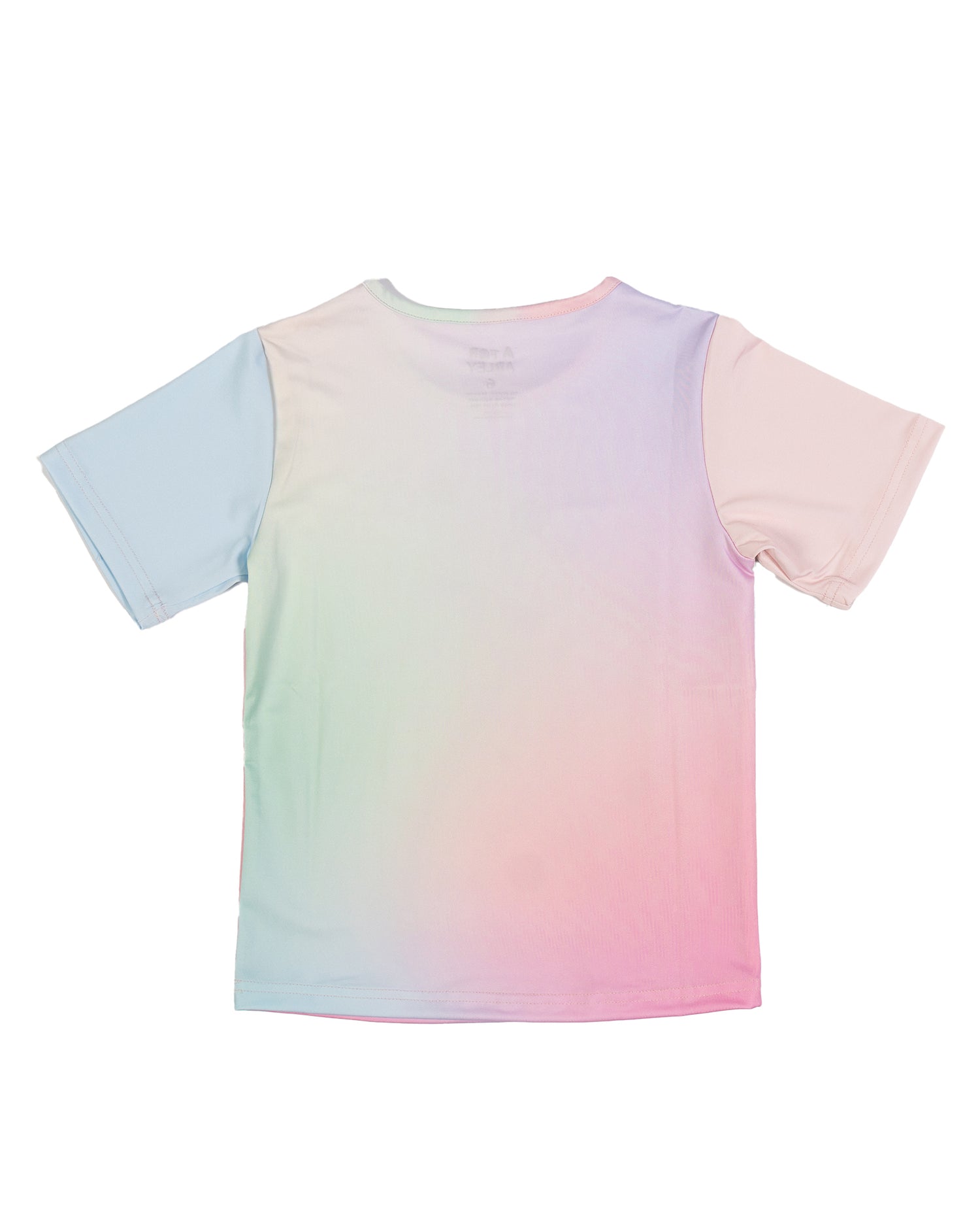 A for Adley Rainbow Sherbet Cutout Tee