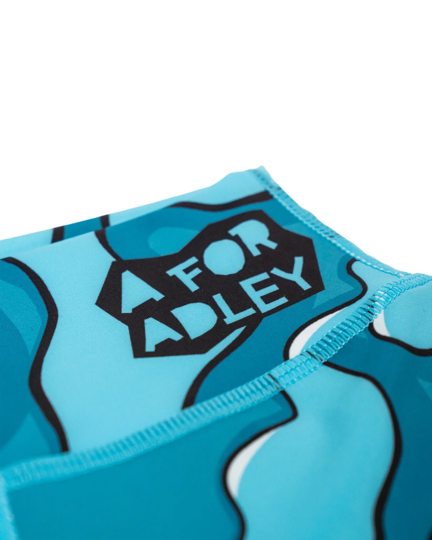 A for Adley Squiggly Pants (teal)