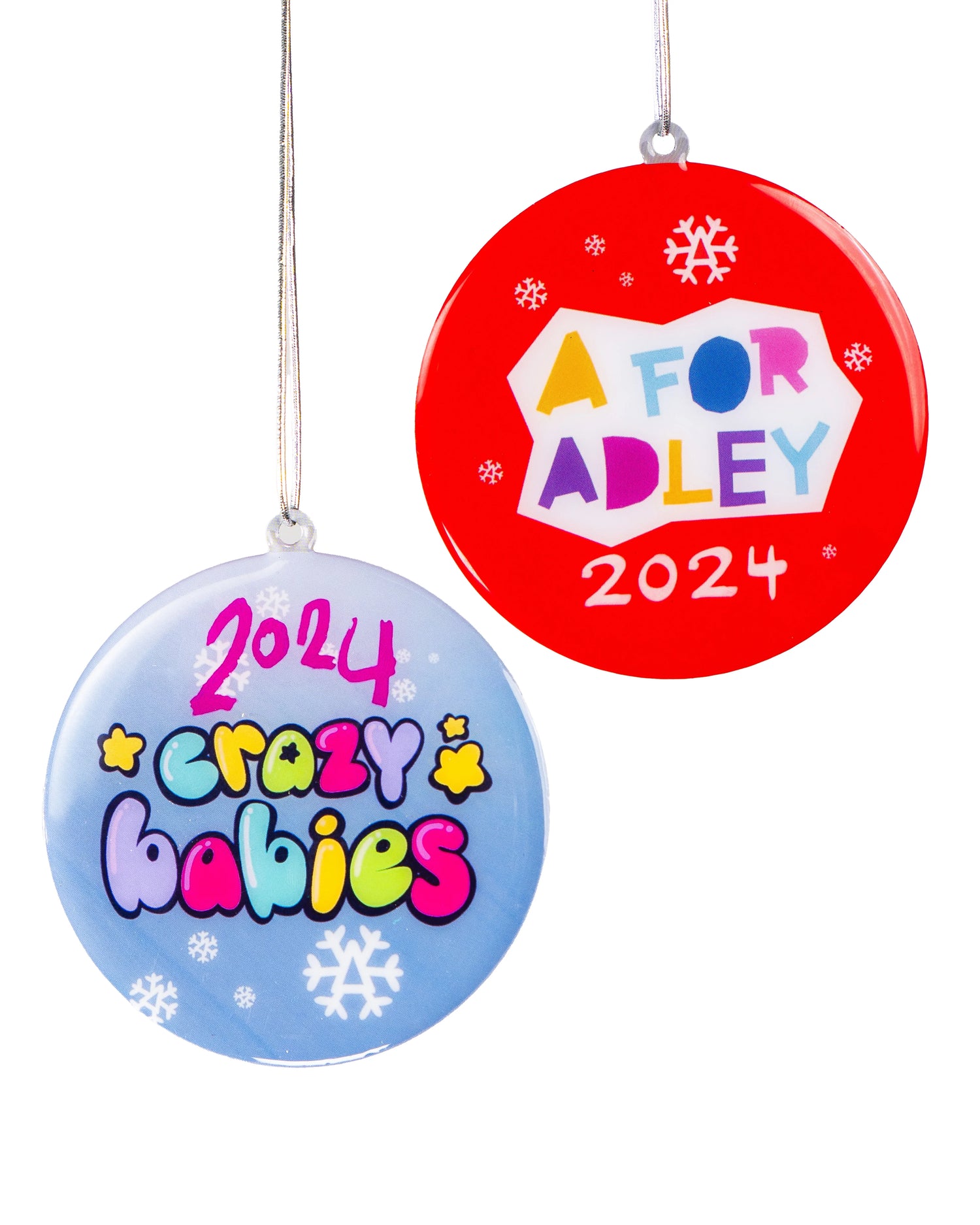 A for Adley 2024 Holiday Ornaments