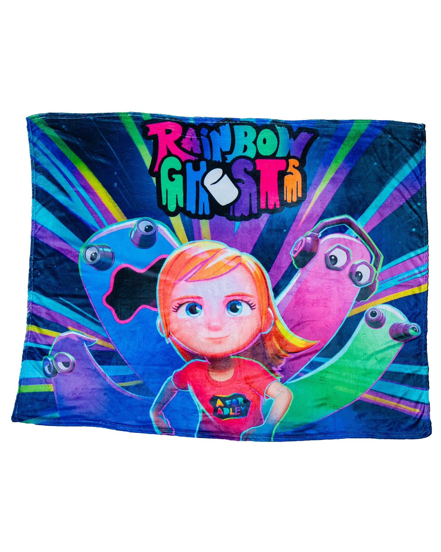 Rainbow Ghost Run Blanket