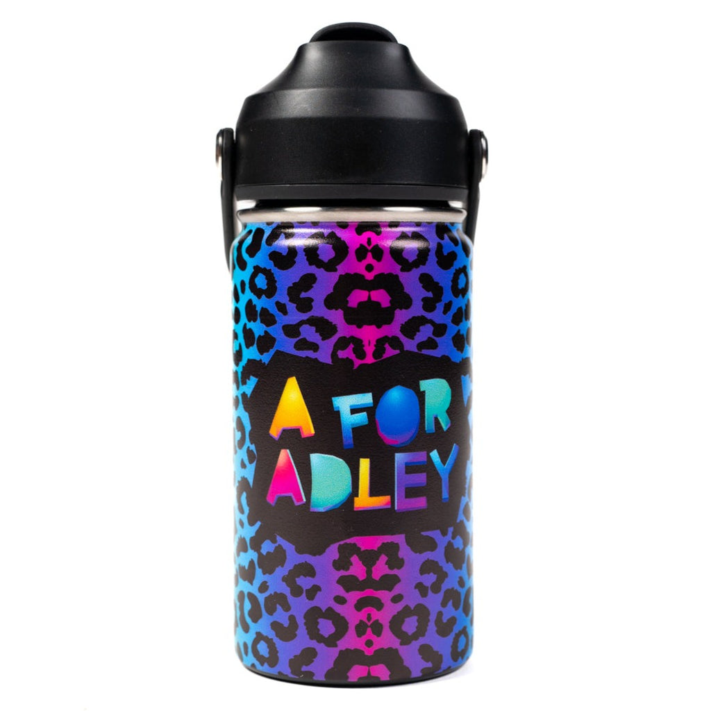 Adley's Neon Rainbow Water Bottles