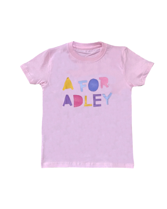 A for Adley BFF Rainbow Tee (light pink) – Shopadley